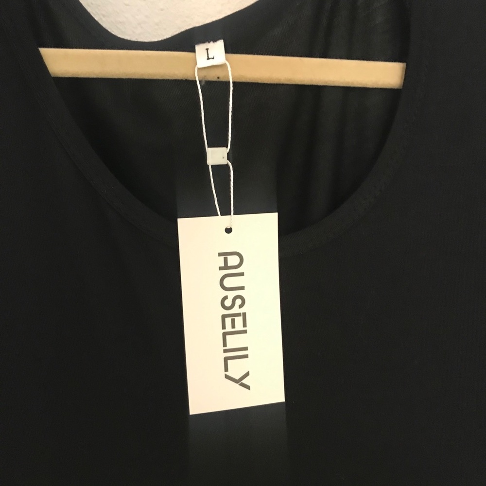 AUSELILY black dress with pockets